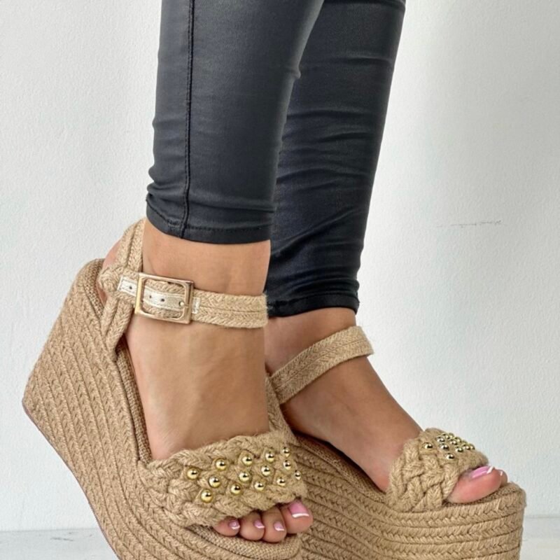 Yoa yute | plataformas en yute, altura 12cm, ultra livianas y cómodas, sandalias colombianas.