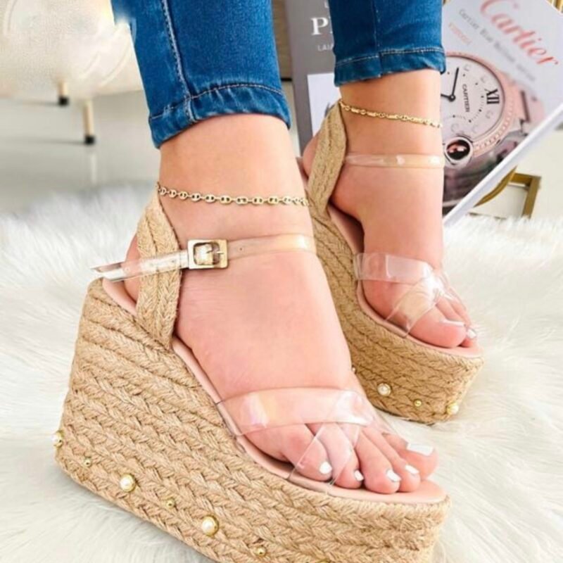 Plataforma Lovy | altura 12 cm, plataforma colombiana, hechas en yute natural y acetato, ultra-livianas.
