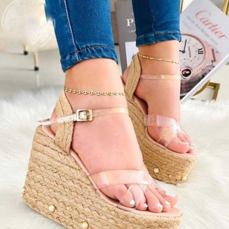 Plataforma Lovy | altura 12 cm, plataforma colombiana, hechas en yute natural y acetato, ultra-livianas.