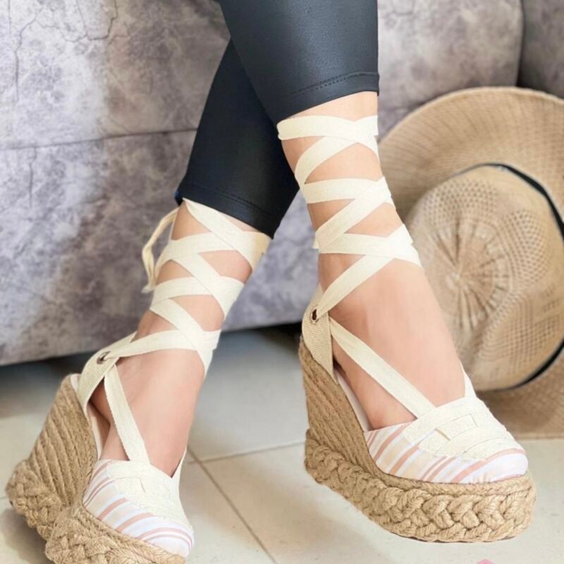 Espadrille 201 | Alta calidad, 12 cm altura, tejido a mano, sandalias Colombianas.