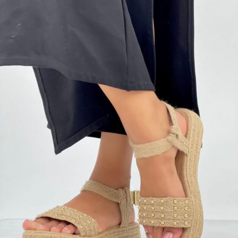 Rosalia | Sandalia en Yute bajita
