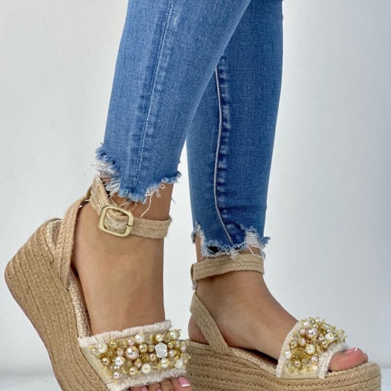 Enigma | Plataformas en Yute con Perlas